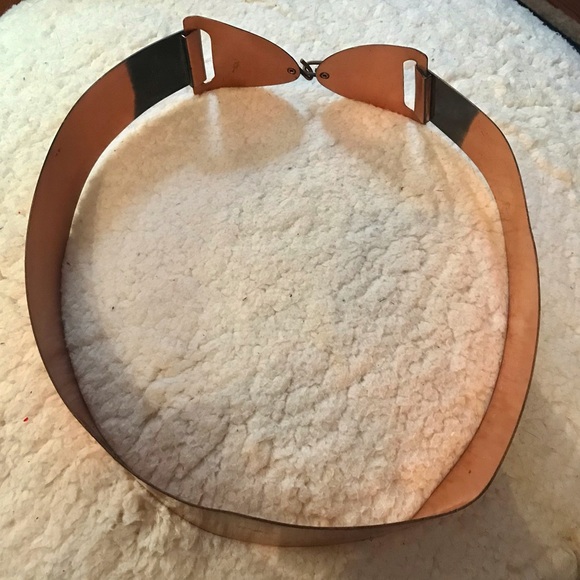 Vintage 1950s Copper Renoir Style Metal Waist Belt W/ Leaf Detail XS 24-25” - Picture 7 of 7